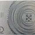 Goldman Lampe Silver metal card by Gold Wraps, premium silver stainless steel banking card