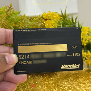Exclusive HSBC Lion metal card with high-end detailed lion engraving
