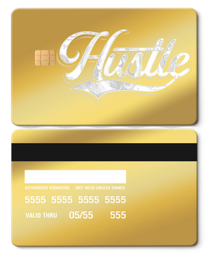 Premium Hustle $ metal card with sleek metal card construction and high-end vibrant color design