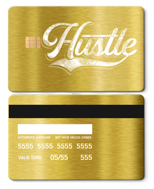 High-end Hustle $ metal card with premium metal card construction and elite international color variations