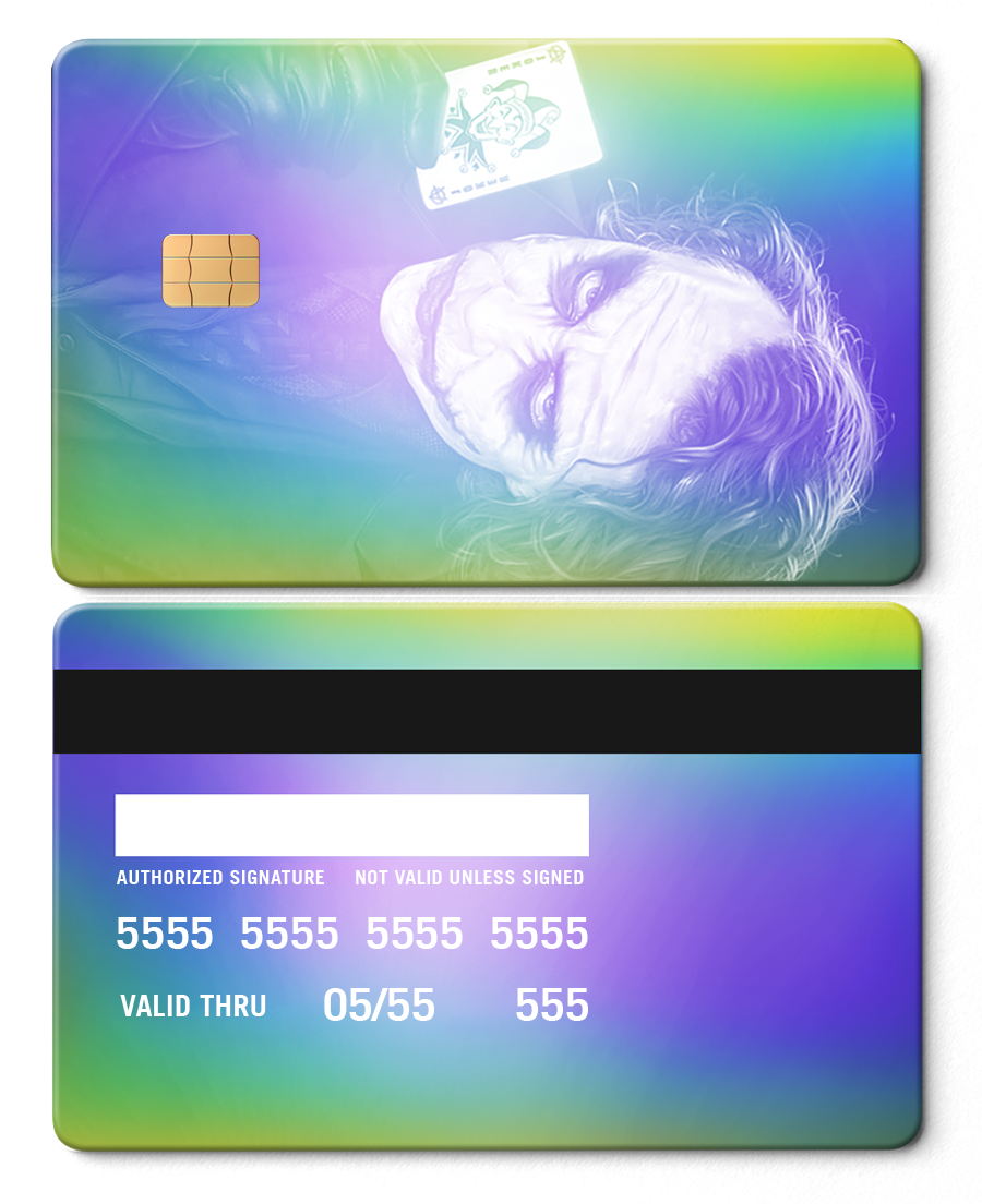 Custom engraved Joker metal cards with intricate metal detailing, premium metal cards for international buyers