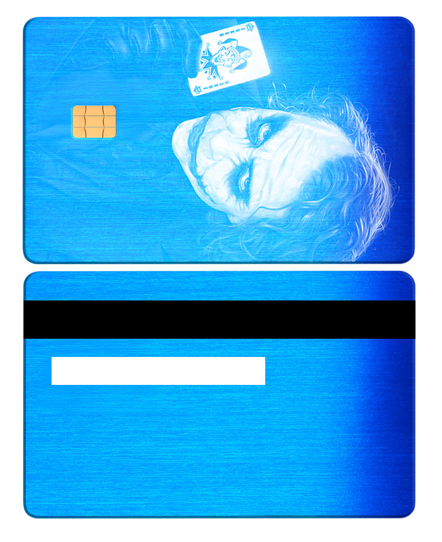 Luxury Joker metal cards featuring detailed engraving, high-end custom metal cards worldwide