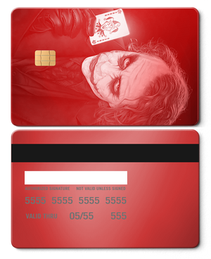 Premium Joker metal cards with luxury engraved design, high-quality custom metal cards for collectors