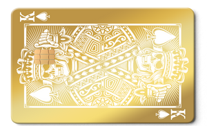 Exclusive limited edition King of Spades metal cards, luxury custom metal cards for global collectors