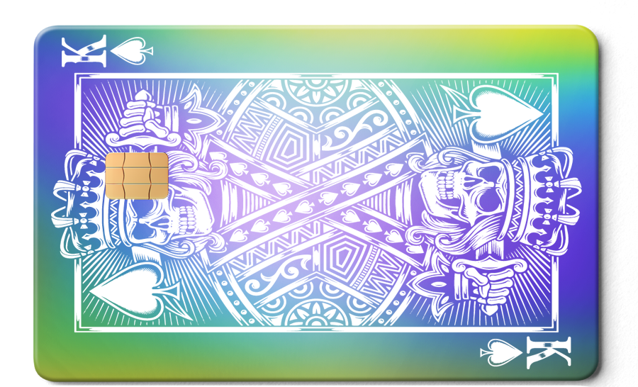 Premium King of Spades metal cards with luxury engraved design, high-quality custom metal cards for collectors