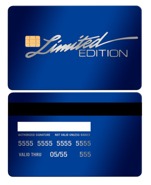 Luxury edition Limited Edition metal cards with detailed engraving, high-quality metal cards for collectors