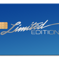 Limited Edition metal card by Gold Wraps, premium stainless steel collector card