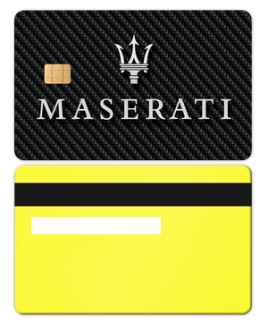 Ultra-premium Maserati metal card with luxurious engraved design, elite custom metal card for global buyers