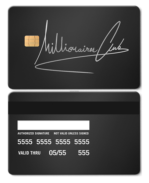 Luxury Millionaires Club metal cards featuring intricate engraving, elite custom metal cards for global markets
