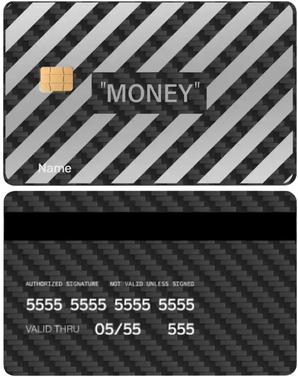 High-end personalized Money metal card with precision engraving, luxury metal card for collectors
