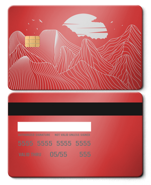 Exclusive luxury Mountain Line metal cards with premium engraving, elite custom metal cards for international markets