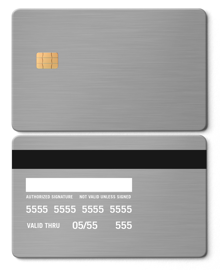 Exclusive Name Only metal card with premium minimalist finish, high-end custom metal card for collectors
