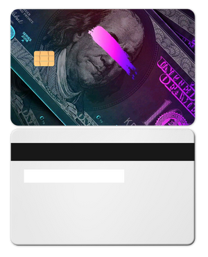 Elite luxury Neon Franklin metal card with precision engraving, premium custom metal card for global collectors
