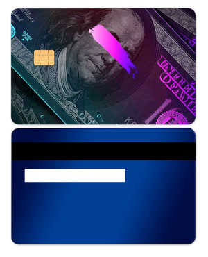 Premium Neon Franklin metal card showcased with luxury craftsmanship, custom metal card for global collectors