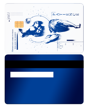 Exclusive Overpowered metal card with sophisticated engraved artwork, premium custom metal card worldwide