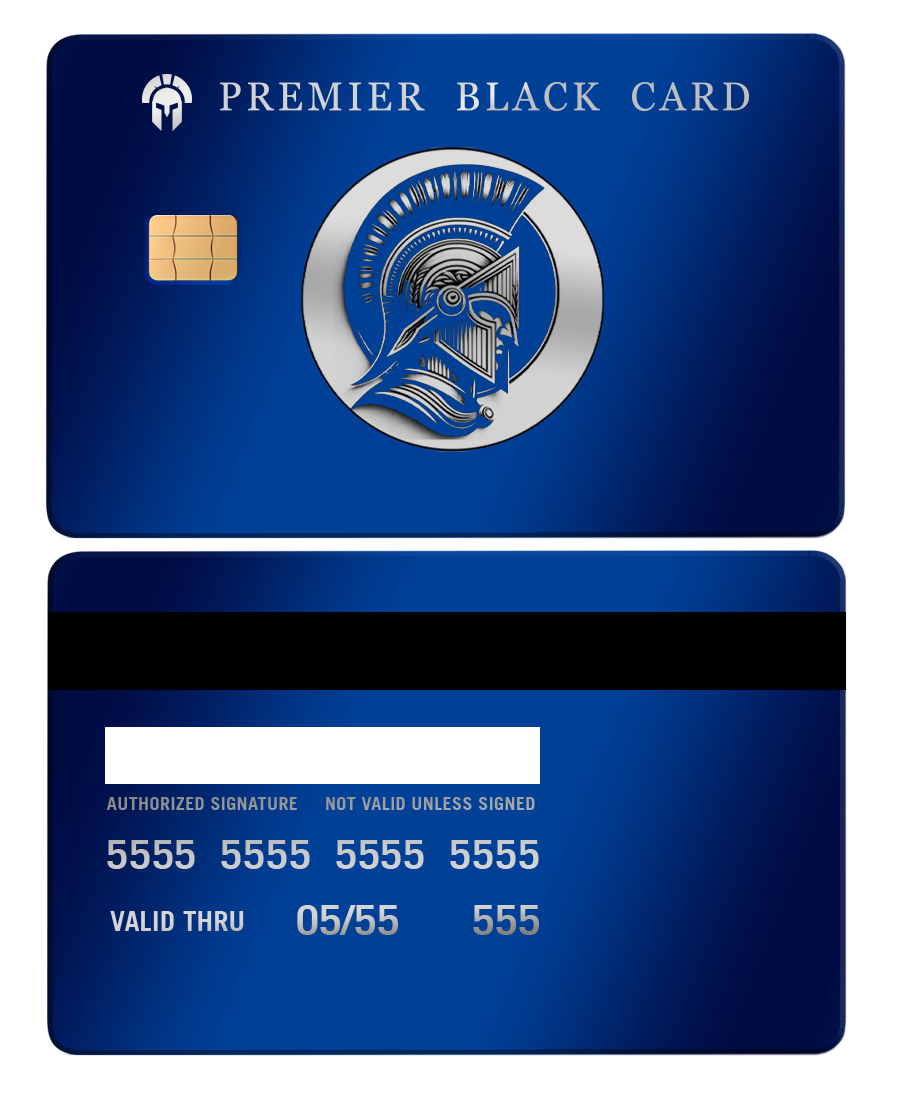 Exclusive limited edition Premier Black metal card with unique engraving, high-end custom metal card worldwide