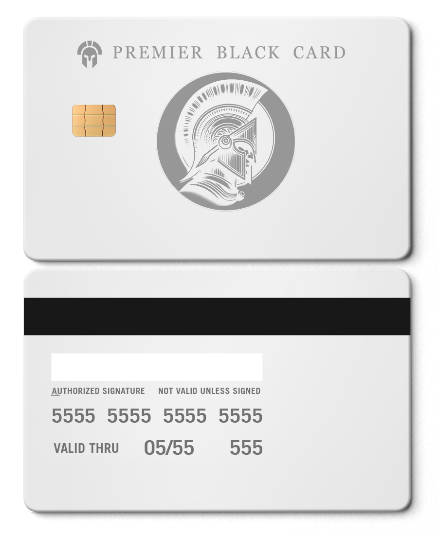 Exclusive Premier Black metal card with premium metal finish, high-end custom metal card for international buyers
