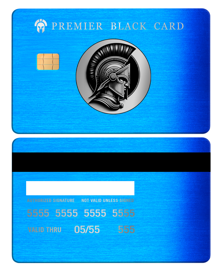 Luxury Premier Black metal card featuring intricate engraving, elite custom metal card for global markets