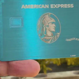 Video reel showcasing Blue American Express metal card with luxurious design, premium craftsmanship, and elite international appeal