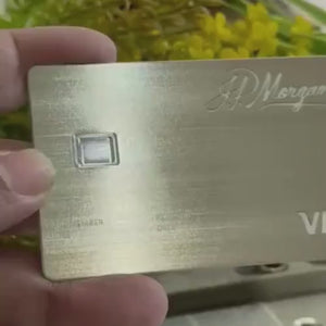 High-end JP Morgan Reserve metal card with sleek modern luxury design