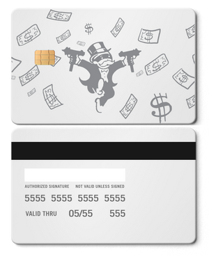 Exclusive Raining Monopoly metal card with premium metal finish, high-end custom metal card for international buyers