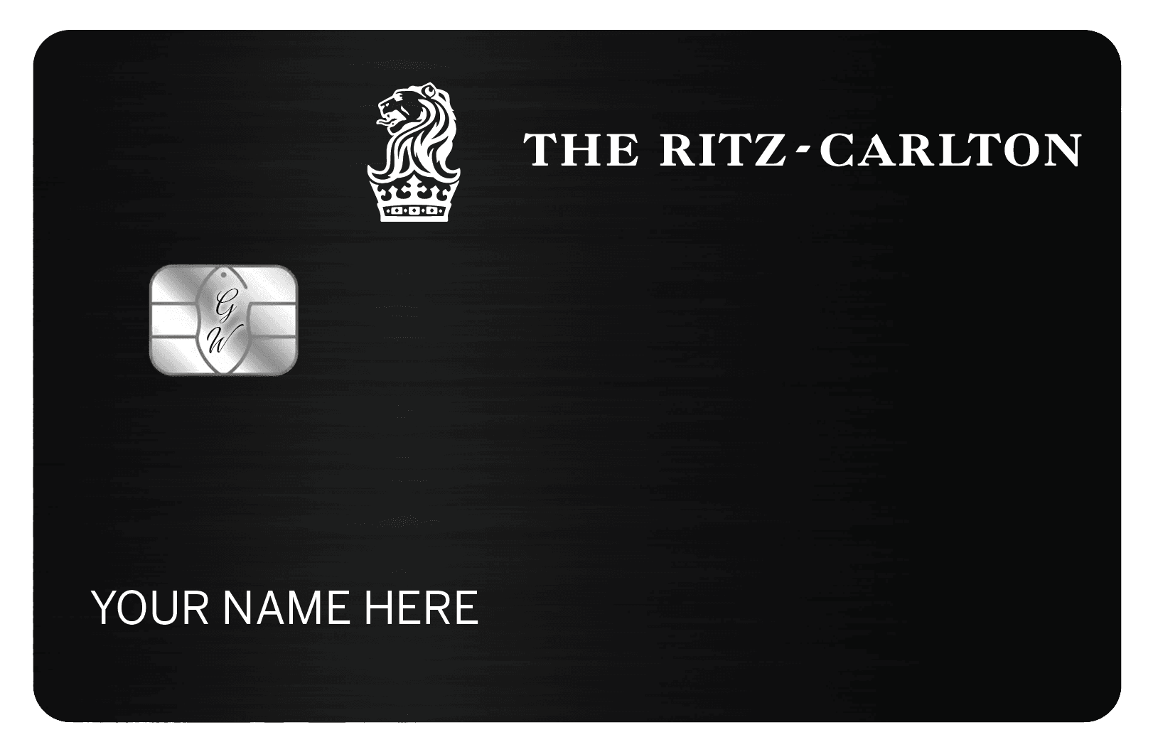 Ritz-Carlton metal card by Gold Wraps, premium stainless steel luxury hotel card