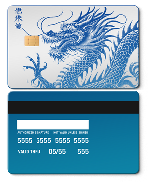 Elite Script Dragon metal card with meticulous finishing, premium custom metal card for international buyers