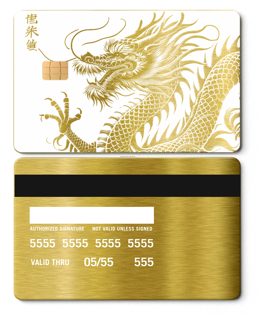 Ultra-premium Script Dragon metal card with luxurious engraved design, elite custom metal card for global buyers