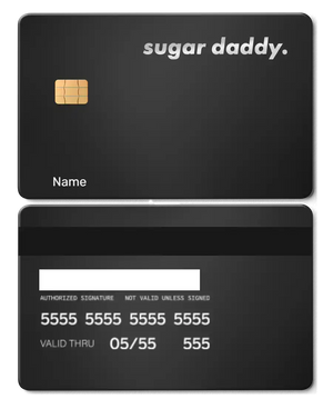 Exclusive Sugar Daddy metal card with premium metal finish, high-end custom metal card for international buyers