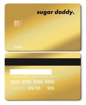 High-end personalized Sugar Daddy metal card with precision engraving, luxury metal card for collectors