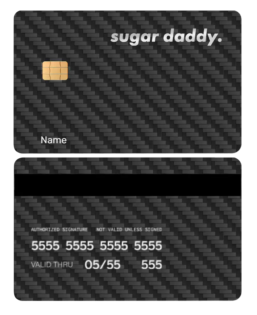 Ultra-premium Sugar Daddy metal card with luxurious engraved design, elite custom metal card for global buyers