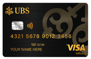 Elegant UBS metal card featuring high-end professional finish