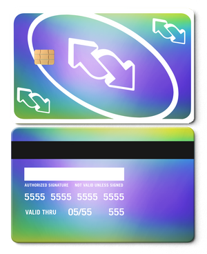 Premium engraved UNO Reverse metal card with fine detailing, luxury metal card for international buyers