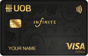UOB Infinite metal card by Gold Wraps, premium stainless steel banking card